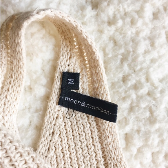 Moon + Madison Cream Knit Tank - Picture 7 of 9